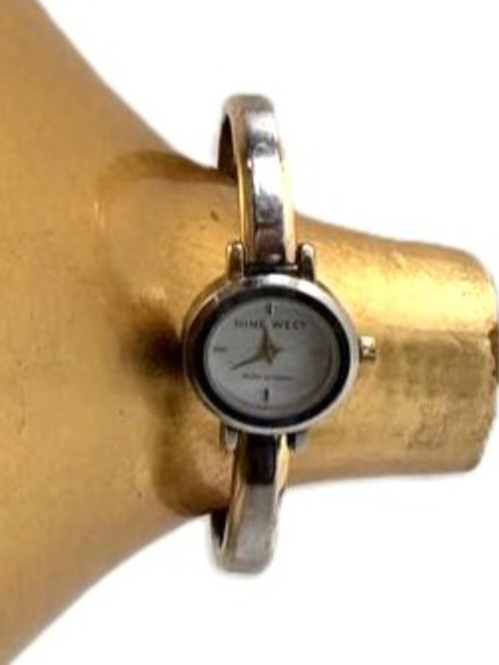 Vintage Nine West Two Tone Water 100 Resistent Bracelet Watch - New Battery